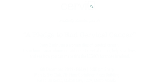 Pledge To End Cervical Cancer 1