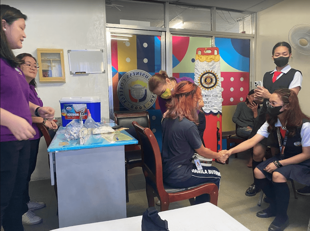 Inner Wheel Club of Makati Provides Free HPV Vax To Manila Business College Students. 1 Inner Wheel Club of Makati HPV Vaccination at the Manila Business College